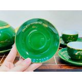  [Ấm chén in Logo] Bộ Ấm Trà In tên cố TBT Nguyễn Phú Trọng dáng đèn thần LHCEVN-9238 