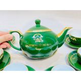  [Ấm chén in Logo] Bộ Ấm Trà In tên cố TBT Nguyễn Phú Trọng dáng đèn thần LHCEVN-9238 