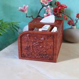  Hộp Đựng Bút Gỗ Hương Chữ Phúc LHWOVN-9205 