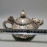  Ấm đầu Lân sưu tầm bạc cũ LHMEVN-9133 