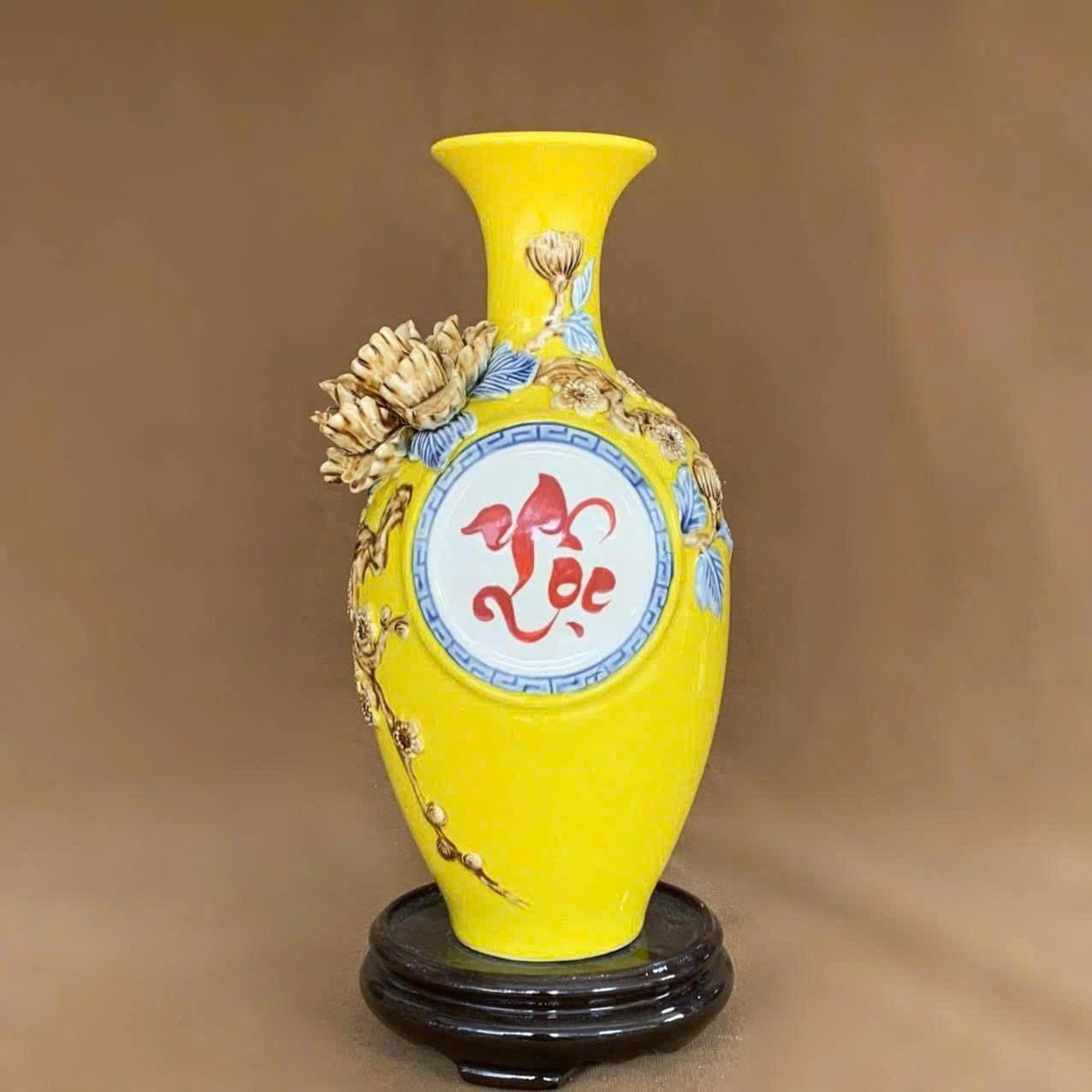 Bảo bình “Lộc” men màu LHCEVN-9028 