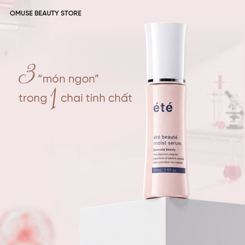 Tinh Chất Serum Làm Sáng Và Chống Lão Hoá Été Beauté Moist Serum 50ml Hỗ Trợ Căng Bóng, Phục Hồi Da, Mờ Thâm, Trắng Da