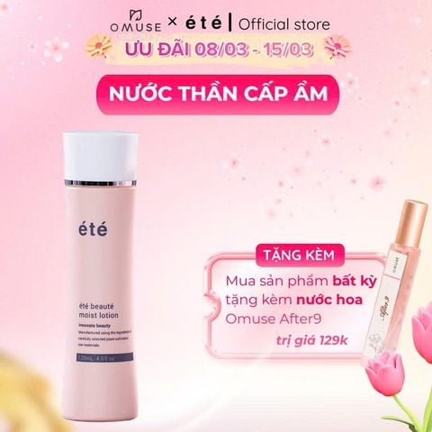 Toner Dưỡng Da Dưỡng Ẩm Da Été Beauté Moist Lotion Se Khít Lỗ Chân Lông, Chống Lão Hoá Giúp Sáng Da 120ml