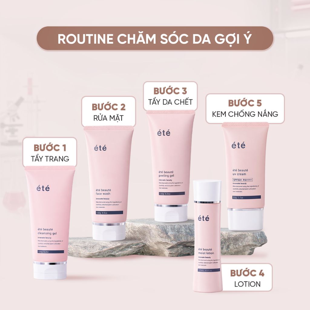 Toner Dưỡng Da Dưỡng Ẩm Da Été Beauté Moist Lotion Se Khít Lỗ Chân Lông, Chống Lão Hoá Giúp Sáng Da 120ml
