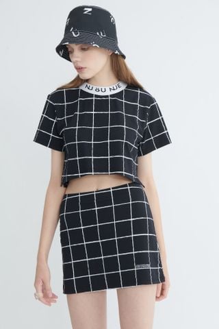 Chân Váy Thun Sọc Caro