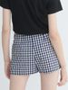Chân váy caro đen trắng