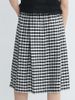 Chân váy caro đen trắng có dây rút