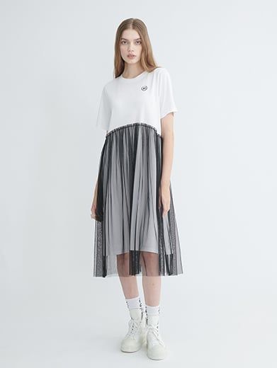 Đầm dài ren lưới