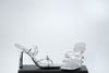 Giày Silver Ribbon Heels