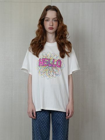 Áo Oversize Họa Tiết Hello Nổi Bật