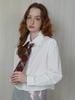 Sơ Mi Trắng Croptop Phối Cà Vạt Học Đường