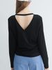 Áo thun tay dài cut-out lưng V
