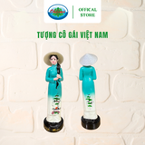  Tượng Cô Gái Việt Nam Sơn Mài Ohi@ma 