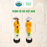  Tượng Cô Gái Việt Nam Sơn Mài Ohi@ma 