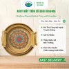 Khay Tròn Mây Đan Tre Tay Cầm Gỗ Đa Năng Ohi@ma Round Rattan Tray with Wooden Handles 
