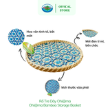  Rổ Tre Dày Size 28 - Ohiama Bamboo Storage Basket | Đồ Dùng Nhà Bếp, Trang Trí VNXK 