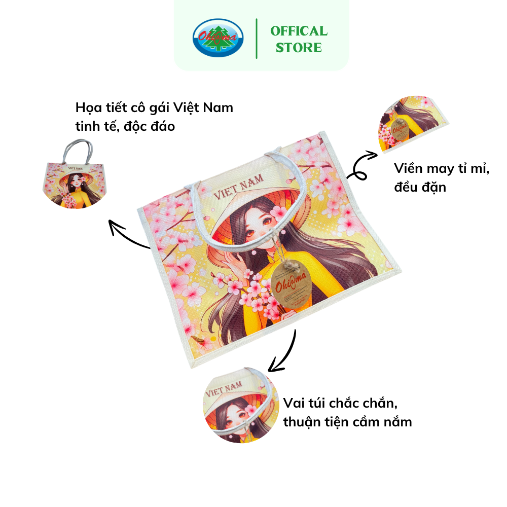  Túi Đi Chợ Phồng Đại Ohi@ma - Ohiama Big Capacity Market Tote | Đồ gia dụng, trang trí 