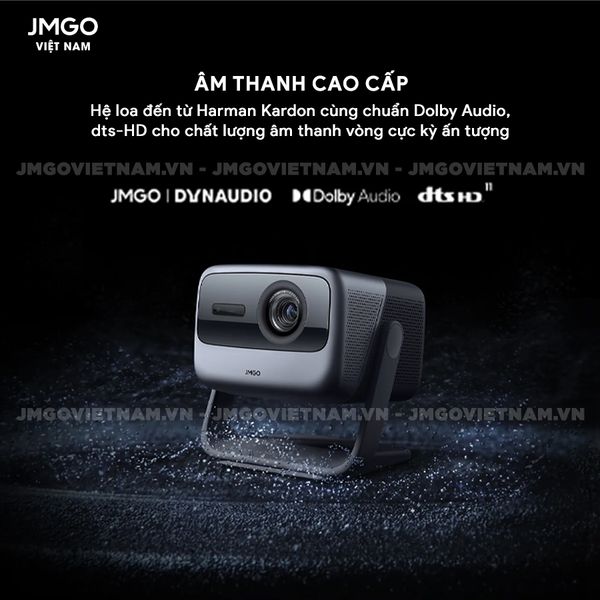 JMGO N1 Ultra Quốc Tế - Máy chiếu Triple-Laser DLP thông minh tích hợp Android TV 11 chính chủ, độ sáng 1900 ISO lumens, phân giải chuẩn 4K UHD và hỗ trợ đa tính năng thông minh