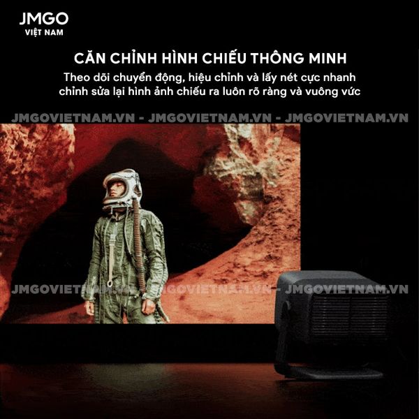 JMGO N1s Pro 4K Quốc tế- Máy chiếu Triple-Laser DLP thông minh tích hợp Google TV và Netflix chính chủ, độ sáng 2400 ansi lumens, phân giải chuẩn 4K UHD và hỗ trợ đa tính năng thông minh