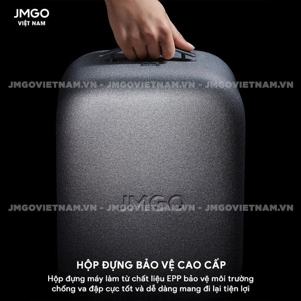 JMGO N1s Pro 4K Quốc tế- Máy chiếu Triple-Laser DLP thông minh tích hợp Google TV và Netflix chính chủ, độ sáng 2400 ansi lumens, phân giải chuẩn 4K UHD và hỗ trợ đa tính năng thông minh