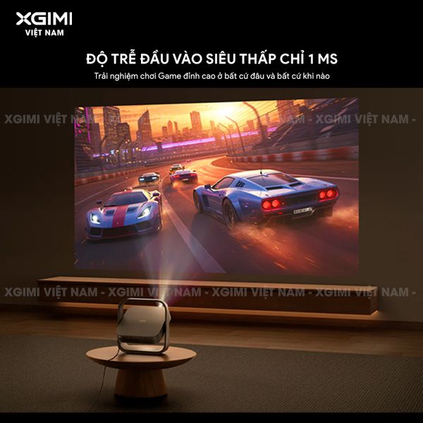 Xgimi Elifn Flip 4K - Máy chiếu thông minh tích hợp Google TV và Netflix chính chủ, sử dụng nguồn sáng RGB Laser, độ sáng 1.600 ISO lumens, độ phân giải chuẩn 4K UHD cho hình ảnh và màu sắc cực đẹp