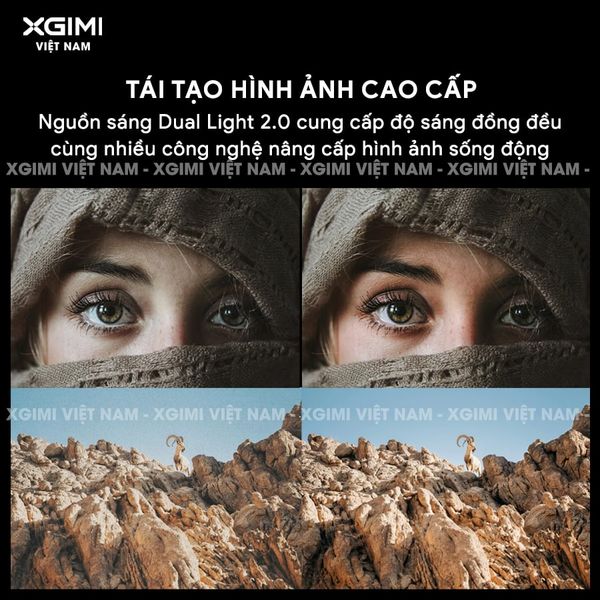 Xgimi Aura 2 New - Máy chiếu siêu gần thông minh tích hợp Google TV, nguồn sáng kép Dual Light 2.0, độ sáng 2300 ISO lumens, phân giải chuẩn 4K UHD, hỗ trợ các tính năng căn chỉnh thông minh, loa Harman Kardon, chuẩn Dolby Vision và IMAX Enhanced