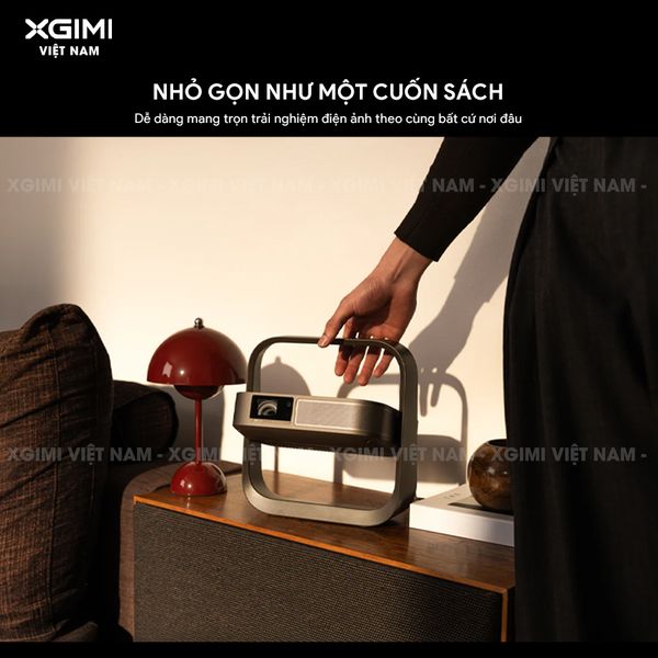 Xgimi Elifn Flip 4K - Máy chiếu thông minh tích hợp Google TV và Netflix chính chủ, sử dụng nguồn sáng RGB Laser, độ sáng 1.600 ISO lumens, độ phân giải chuẩn 4K UHD cho hình ảnh và màu sắc cực đẹp
