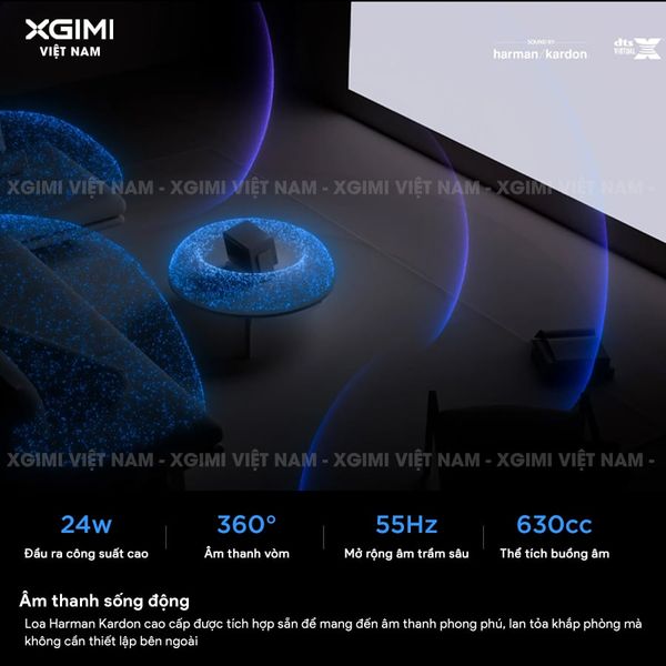 Xgimi Horizon 20 - Máy chiếu 4K thông minh tích hợp Google TV, sử dụng công nghệ RGB Triple Laser, độ phân giải chuẩn 4K UHD, độ sáng 3200 ISO Lumens, đạt chứng nhận IMAX Enhanced & Dolby Vision và tích hợp loa Harman Kardon