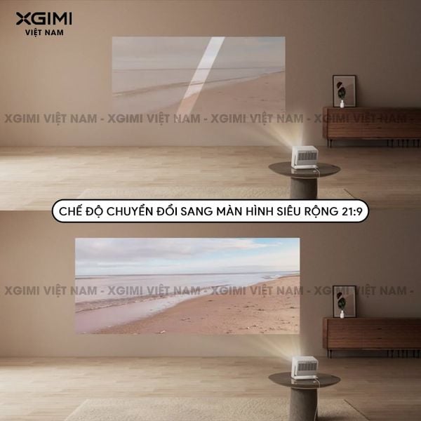 Xgimi Horizon S Max - Máy chiếu thông minh tích hợp hệ điều hành Android, nguồn sáng kép Dual Light 2.0, độ sáng 3100 ISO lumens, phân giải chuẩn 4K UHD, hỗ trợ các tính năng căn chỉnh thông minh, loa Harman Kardon, chuẩn Dolby Vision và IMAX Enhanced