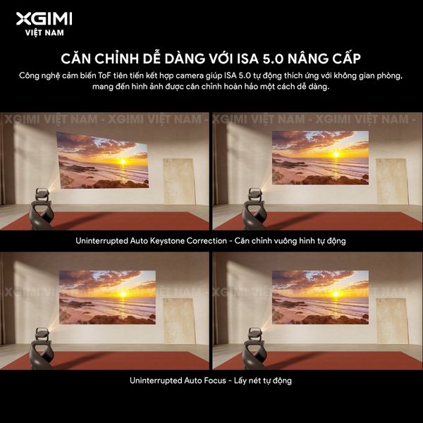 Xgimi Elifn Flip 4K - Máy chiếu thông minh tích hợp Google TV và Netflix chính chủ, sử dụng nguồn sáng RGB Laser, độ sáng 1.600 ISO lumens, độ phân giải chuẩn 4K UHD cho hình ảnh và màu sắc cực đẹp