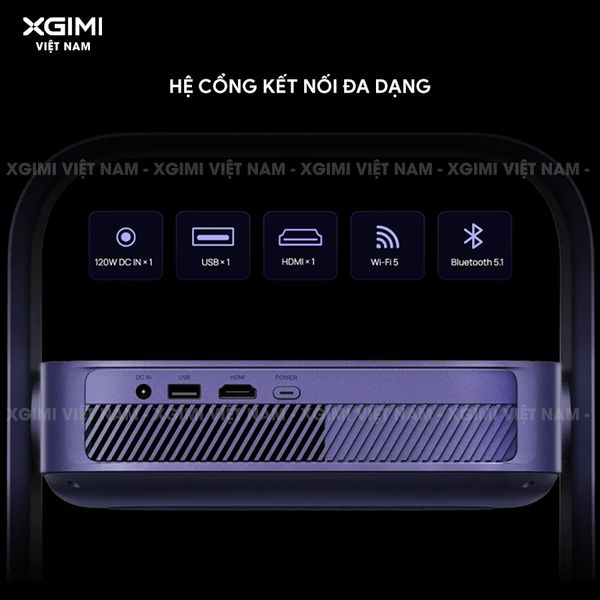 Xgimi Elifn Flip Laser - Máy chiếu thông minh tích hợp Google TV và Netflix chính chủ, sử dụng nguồn sáng Laser, độ sáng 1.600 ISO lumens, độ phân giải chuẩn Full HD cho hình ảnh và màu sắc cực đẹp