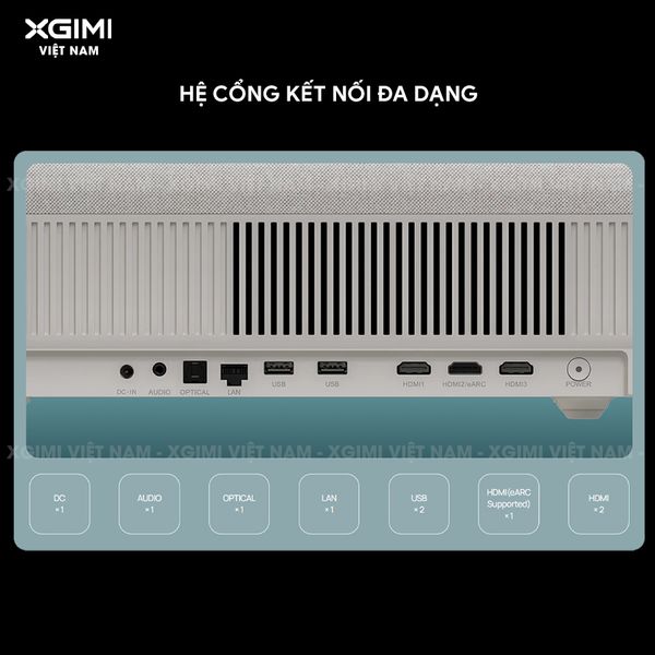 XGIMI MIRA - Máy chiếu siêu gần thông minh tích hợp Google TV, nguồn sáng RGB Triple-Laser, độ sáng 2.000 ISO lumens, phân giải chuẩn 4K UHD, hỗ trợ các tính năng căn chỉnh thông minh, loa Harman Kardon và chuẩn Dolby Vision