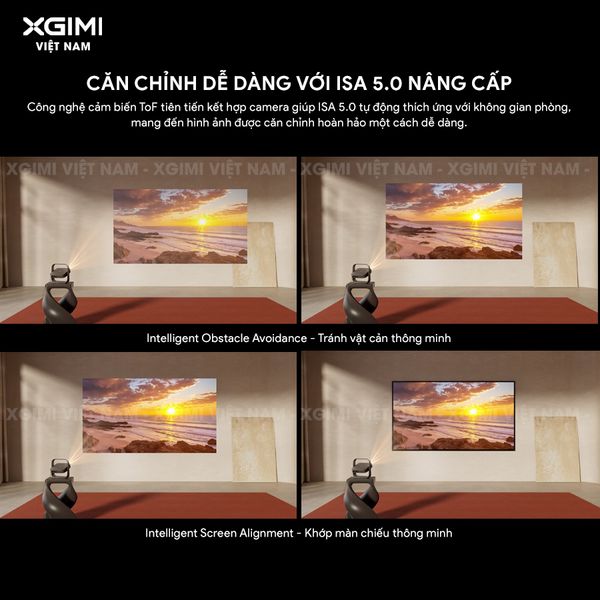 Xgimi Elifn Flip 4K - Máy chiếu thông minh tích hợp Google TV và Netflix chính chủ, sử dụng nguồn sáng RGB Laser, độ sáng 1.600 ISO lumens, độ phân giải chuẩn 4K UHD cho hình ảnh và màu sắc cực đẹp