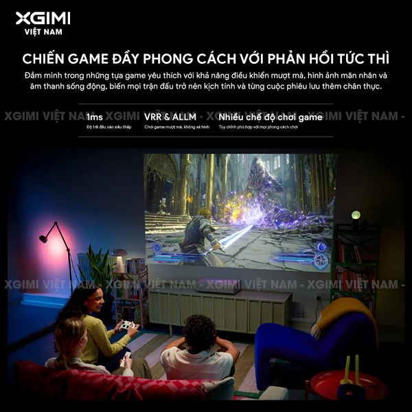XGIMI MIRA - Máy chiếu siêu gần thông minh tích hợp Google TV, nguồn sáng RGB Triple-Laser, độ sáng 2.000 ISO lumens, phân giải chuẩn 4K UHD, hỗ trợ các tính năng căn chỉnh thông minh, loa Harman Kardon và chuẩn Dolby Vision