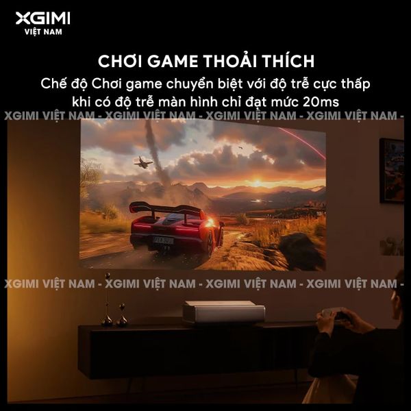 Xgimi Aura 2 New - Máy chiếu siêu gần thông minh tích hợp Google TV, nguồn sáng kép Dual Light 2.0, độ sáng 2300 ISO lumens, phân giải chuẩn 4K UHD, hỗ trợ các tính năng căn chỉnh thông minh, loa Harman Kardon, chuẩn Dolby Vision và IMAX Enhanced