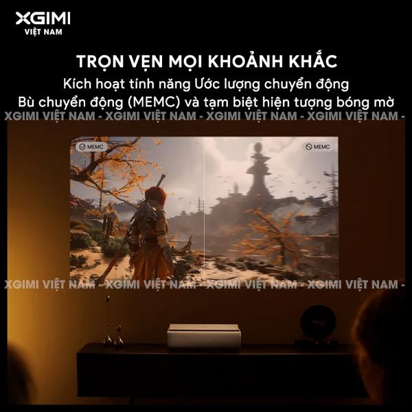 Xgimi Aura 2 New - Máy chiếu siêu gần thông minh tích hợp Google TV, nguồn sáng kép Dual Light 2.0, độ sáng 2300 ISO lumens, phân giải chuẩn 4K UHD, hỗ trợ các tính năng căn chỉnh thông minh, loa Harman Kardon, chuẩn Dolby Vision và IMAX Enhanced