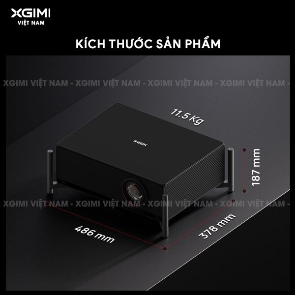 Xgimi Titan - Máy chiếu 4K chuyên nghiệp đầu tiên của Xgimi, sử dụng công nghệ Laser kép cao cấp, độ phân giải chuẩn 4K UHD, độ sáng 5000 ISO Lumens, tương phản 5.000.000:1, đạt chứng nhận IMAX Enhanced & Dolby Vision và tích hợp loa Harman Kardon