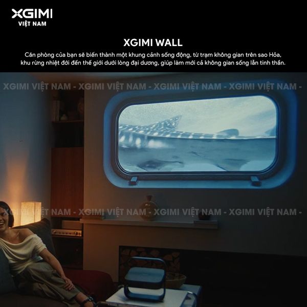Xgimi Elifn Flip 4K - Máy chiếu thông minh tích hợp Google TV và Netflix chính chủ, sử dụng nguồn sáng RGB Laser, độ sáng 1.600 ISO lumens, độ phân giải chuẩn 4K UHD cho hình ảnh và màu sắc cực đẹp