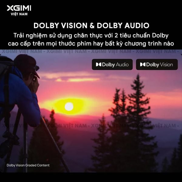 Xgimi Horizon S Max - Máy chiếu thông minh tích hợp hệ điều hành Android, nguồn sáng kép Dual Light 2.0, độ sáng 3100 ISO lumens, phân giải chuẩn 4K UHD, hỗ trợ các tính năng căn chỉnh thông minh, loa Harman Kardon, chuẩn Dolby Vision và IMAX Enhanced