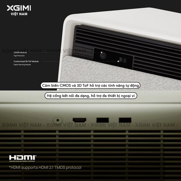 Xgimi Horizon S Max - Máy chiếu thông minh tích hợp hệ điều hành Android, nguồn sáng kép Dual Light 2.0, độ sáng 3100 ISO lumens, phân giải chuẩn 4K UHD, hỗ trợ các tính năng căn chỉnh thông minh, loa Harman Kardon, chuẩn Dolby Vision và IMAX Enhanced