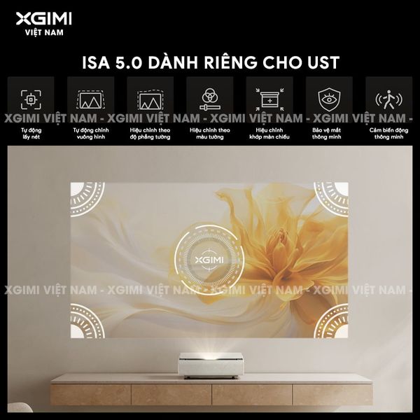 Xgimi Aura 2 New - Máy chiếu siêu gần thông minh tích hợp Google TV, nguồn sáng kép Dual Light 2.0, độ sáng 2300 ISO lumens, phân giải chuẩn 4K UHD, hỗ trợ các tính năng căn chỉnh thông minh, loa Harman Kardon, chuẩn Dolby Vision và IMAX Enhanced