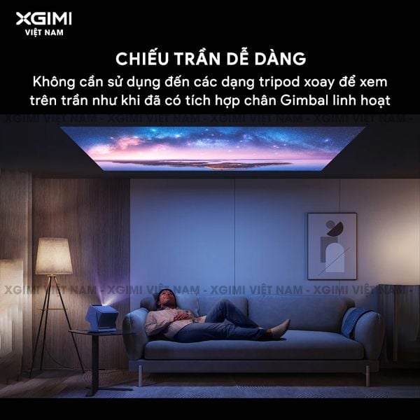 Xgimi Horizon S Max - Máy chiếu thông minh tích hợp hệ điều hành Android, nguồn sáng kép Dual Light 2.0, độ sáng 3100 ISO lumens, phân giải chuẩn 4K UHD, hỗ trợ các tính năng căn chỉnh thông minh, loa Harman Kardon, chuẩn Dolby Vision và IMAX Enhanced