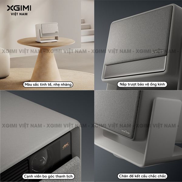 Xgimi Horizon S Max - Máy chiếu thông minh tích hợp hệ điều hành Android, nguồn sáng kép Dual Light 2.0, độ sáng 3100 ISO lumens, phân giải chuẩn 4K UHD, hỗ trợ các tính năng căn chỉnh thông minh, loa Harman Kardon, chuẩn Dolby Vision và IMAX Enhanced