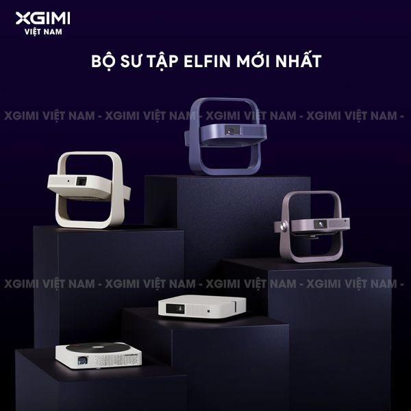 Xgimi Elifn Flip Laser - Máy chiếu thông minh tích hợp Google TV và Netflix chính chủ, sử dụng nguồn sáng Laser, độ sáng 1.600 ISO lumens, độ phân giải chuẩn Full HD cho hình ảnh và màu sắc cực đẹp