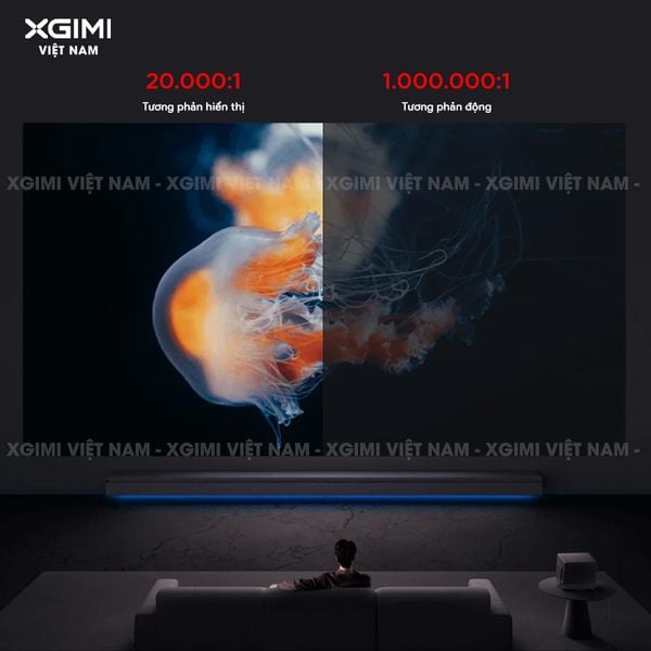 Xgimi Horizon 20 - Máy chiếu 4K thông minh tích hợp Google TV, sử dụng công nghệ RGB Triple Laser, độ phân giải chuẩn 4K UHD, độ sáng 3200 ISO Lumens, đạt chứng nhận IMAX Enhanced & Dolby Vision và tích hợp loa Harman Kardon
