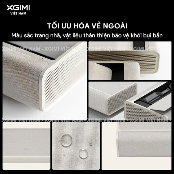 Xgimi Aura 2 New - Máy chiếu siêu gần thông minh tích hợp Google TV, nguồn sáng kép Dual Light 2.0, độ sáng 2300 ISO lumens, phân giải chuẩn 4K UHD, hỗ trợ các tính năng căn chỉnh thông minh, loa Harman Kardon, chuẩn Dolby Vision và IMAX Enhanced