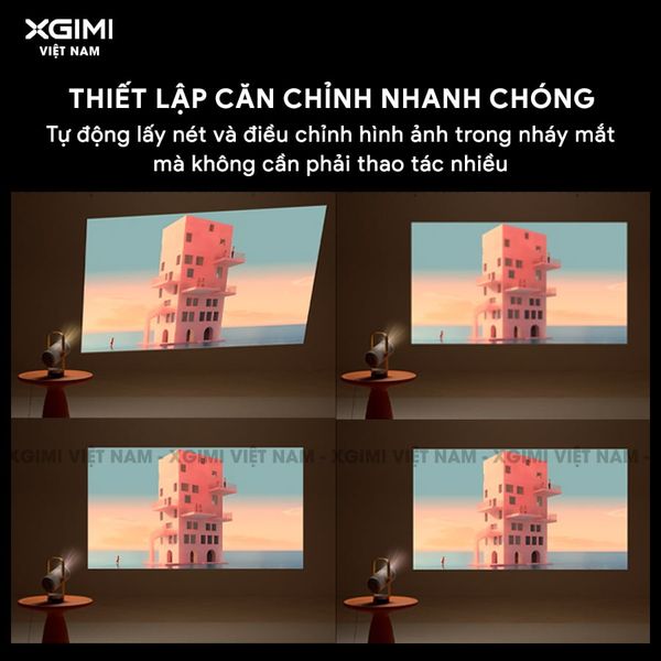 Xgimi Vibe One - Máy chiếu di động thông minh tích hợp Google TV và Netflix chính chủ, sử dụng công nghệ LED LCD, độ sáng 250 ISO lumens, độ phân giải chuẩn Full HD cho hình ảnh và màu sắc cực đẹp