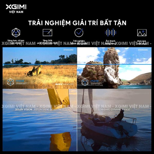 Xgimi Aura 2 New - Máy chiếu siêu gần thông minh tích hợp Google TV, nguồn sáng kép Dual Light 2.0, độ sáng 2300 ISO lumens, phân giải chuẩn 4K UHD, hỗ trợ các tính năng căn chỉnh thông minh, loa Harman Kardon, chuẩn Dolby Vision và IMAX Enhanced