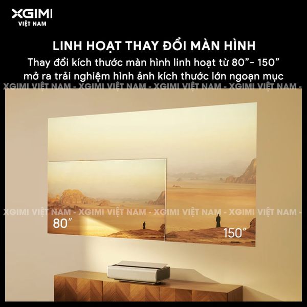 Xgimi Aura 2 New - Máy chiếu siêu gần thông minh tích hợp Google TV, nguồn sáng kép Dual Light 2.0, độ sáng 2300 ISO lumens, phân giải chuẩn 4K UHD, hỗ trợ các tính năng căn chỉnh thông minh, loa Harman Kardon, chuẩn Dolby Vision và IMAX Enhanced
