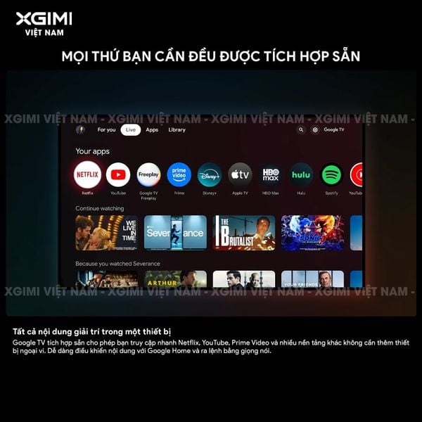 XGIMI AURA 3 Max - Máy chiếu siêu gần thông minh tích hợp Google TV, nguồn sáng RGB Triple-Laser, độ sáng 5700 ISO lumens, phân giải chuẩn 4K UHD, hỗ trợ các tính năng căn chỉnh thông minh, loa Harman Kardon và chuẩn Dolby Vision